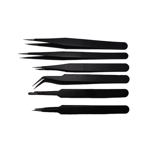 6 Piece Precision Tweezer Set